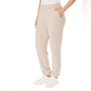 LAZYPANTS Women’s Knit Joggers Cream Colour . NWOT